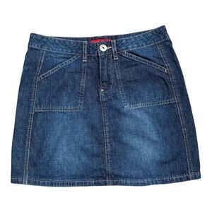 UNIONBAY Womens Size 7 Denim 100% Cotton Blue Jean Mini Pencil Skirt